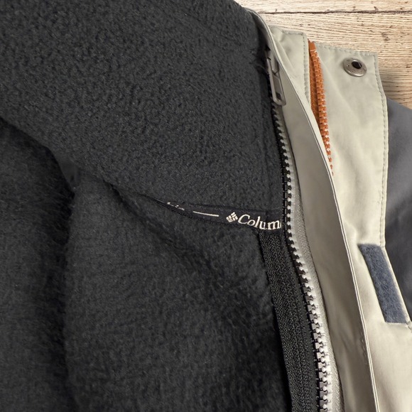 COLUMBIA Interchange 3 in 1 Mens Insulated Coat Jacket Burnt Orange Gray Size M - Picture 13 of 15